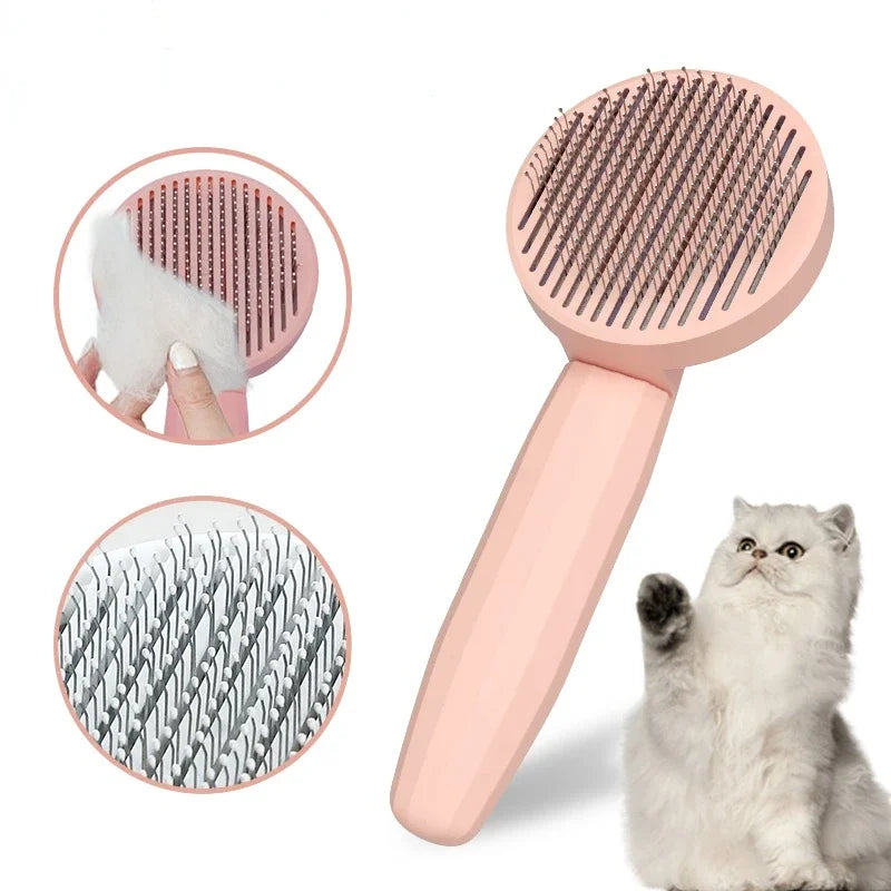 Cat Hair Cleaning Dematting Brush Comb Dog Hair Removal Brush Cat Grooming Tool Dog Hair Shedding Trimmer Needle Comb - shimendi