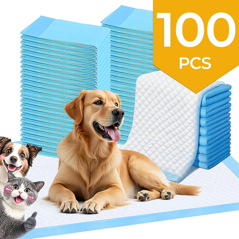 100/50/40/30Pcs Pet Urine Pads, Thickened Deodorizing Dog Urine Pads, Essential Diapers for Pets, Disposable Absorbent Pads, Dis - shimendi