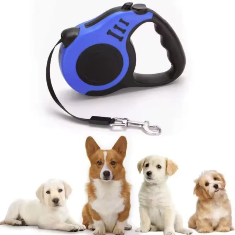 3M 5M Dog Leash for Small Dogs Cat Automatic Retractable Durable Nylon Lead Puppy Outdoor Travel Walking Hiking Traction Rope - shimendi