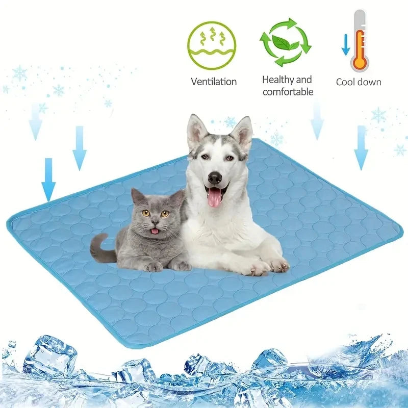 Dog Cooling Mat Summer Pet Cold Bed Extra Large For Small Big Dogs Pet Accessories Cat Durable Blanket Sofa Cat Ice Pad Blanket - shimendi