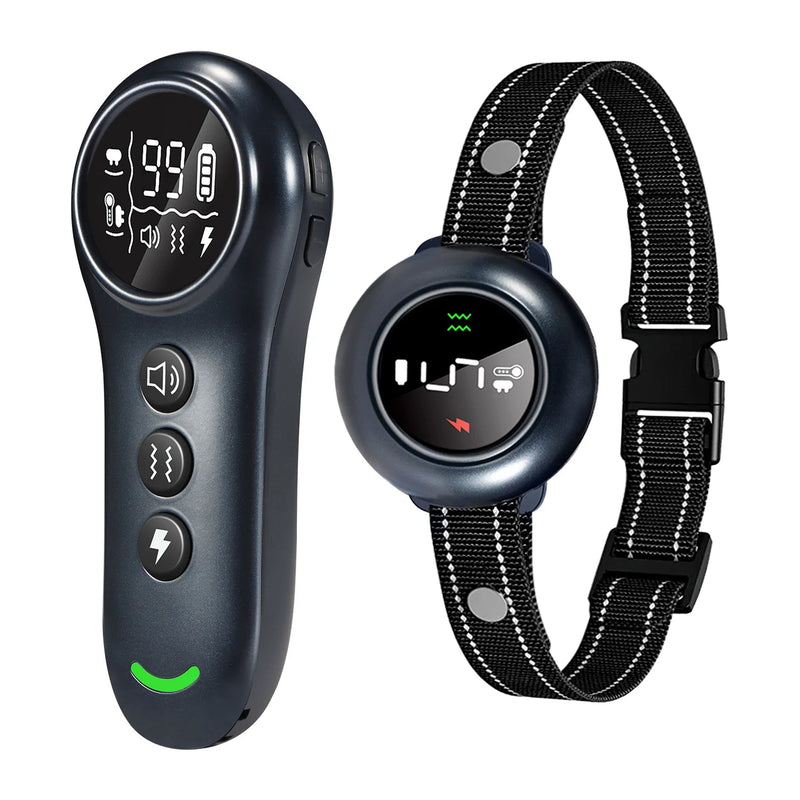 2 In 1 Remote Dog Training Collar Auto Anti Bark Shock Collar Smart Anti Barking Automatic Bark Stop Collar IP67 Waterproof shimendi Sécurité et Confort pour Chien chat| Shimendi