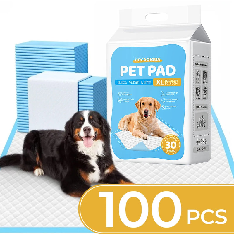 30/40/50/100Pcs Pet Urine Pads Thickened Deodorizing Dog Urine Pads Diapers for Pets Disposable Absorbent Pads Home Toilet Mat - shimendi