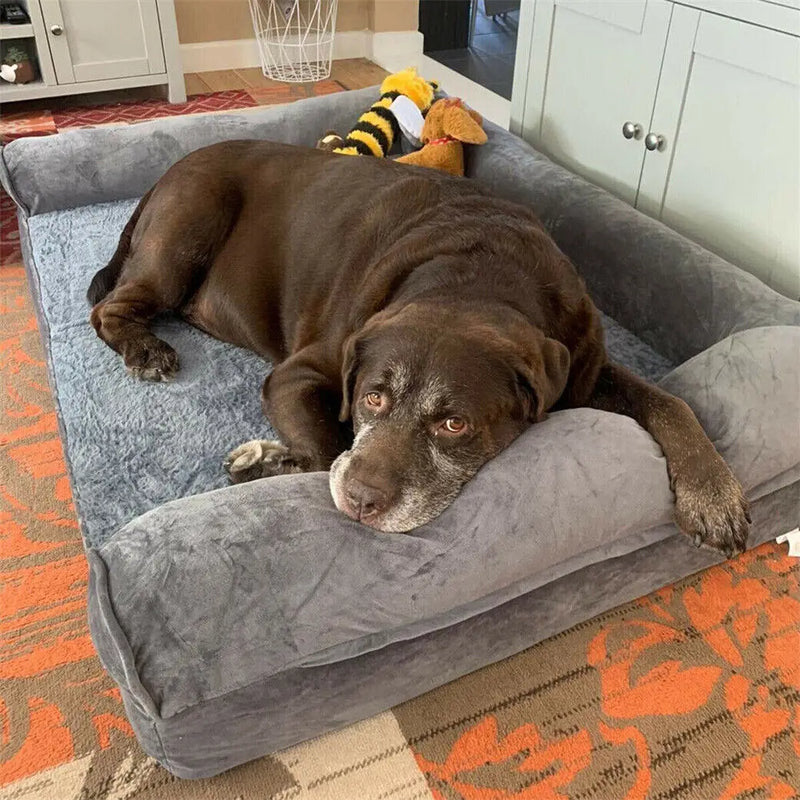 Dog Bed Extra Large Orthopedic Pet Mattress Couch Sleeping Bed Cushion with Removable Washable Cover Soft Sponge Foam - shimendi