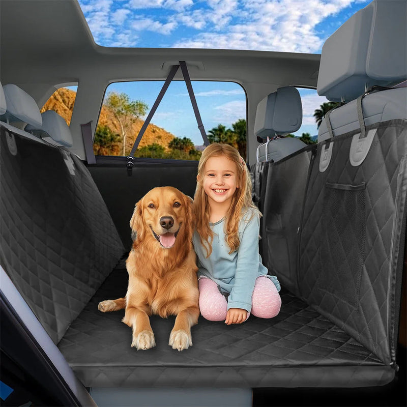 Waterproof Back Seat Extender Dog Car Seat Cover for Back Seat Bed with Mesh Window Storage Pocket Supports 220lbs Dog Hammock shimendi Sécurité et Confort pour Chien chat| Shimendi