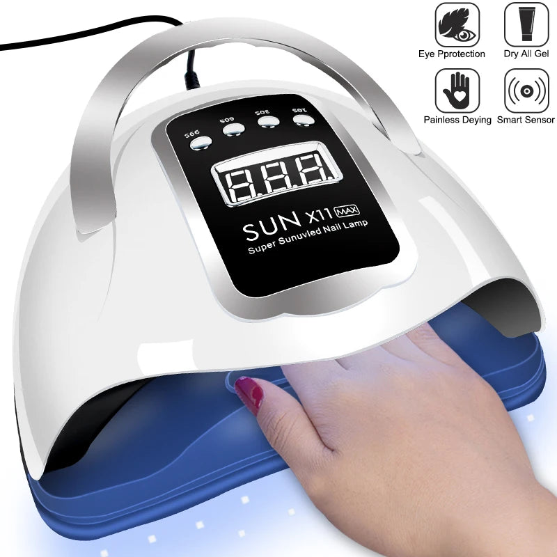 Nail Dryer LED Nail Lamp UV Light For Curing All Gel Nail Polish With LCD Display Motion Sensing Manicure Pedicure Salon Tools - shimendi