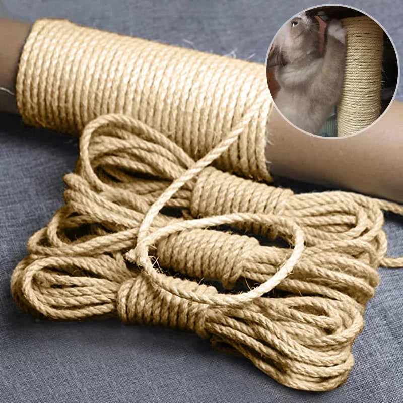 Natural Sisal Rope for Cat Tree DIY Scratching Post Toy Climbing Frame Replacement Kitten Claw Scratch Furniture Handmade Ropes shimendi Sécurité et Confort pour Chien chat| Shimendi