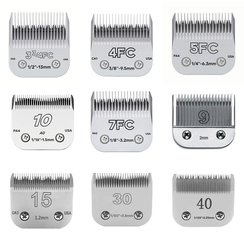 Dog Grooming Clipper Replacement Blades Compatible with Andis Pet Clipper/Oster-A5/Wahl KM-10 Series Dog Clipper - shimendi