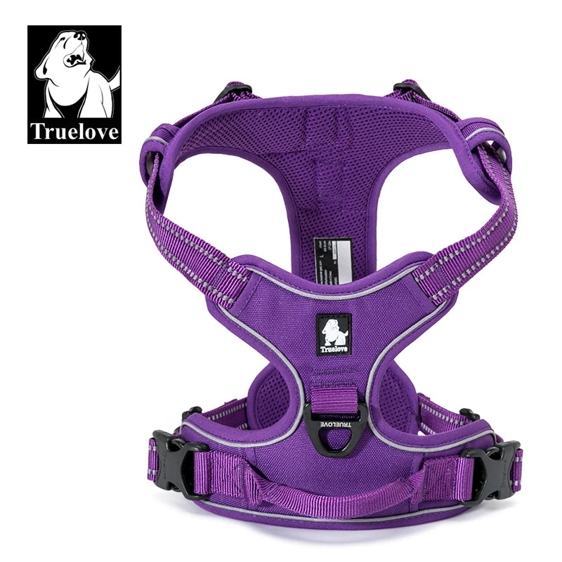 Truelove Dog Harness No Pull Pet Harness Adjustable Soft Padded Dog Vest Reflective No Choke PetVest Easy Control Handle TLH5651 - shimendi