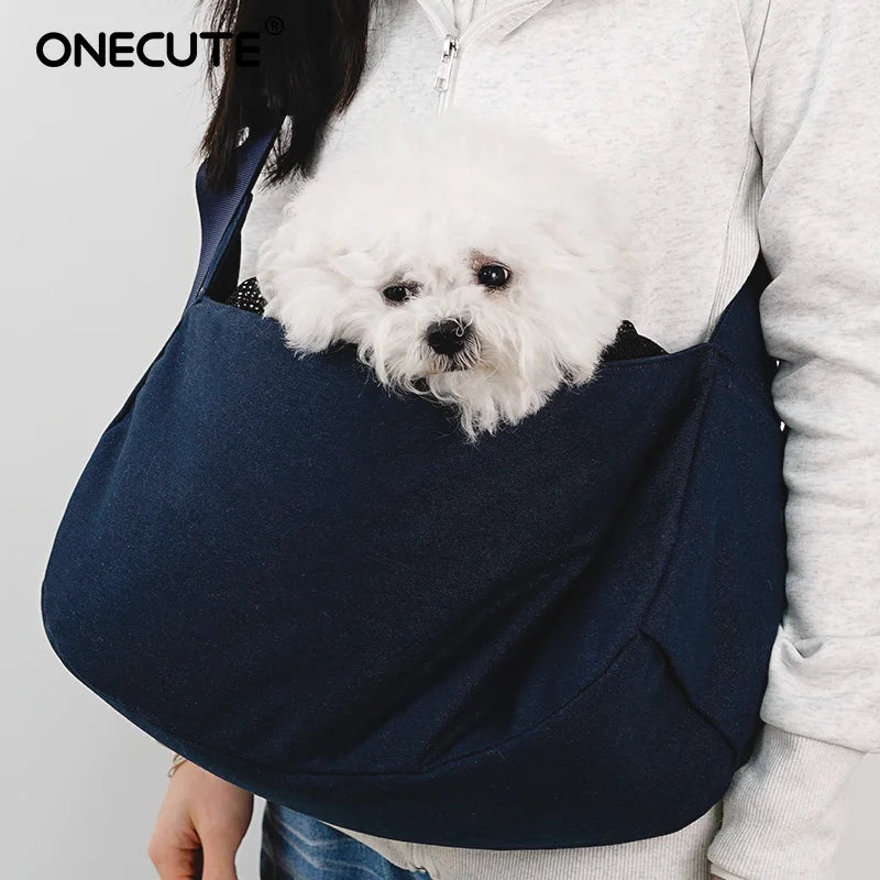 ONECUTE Foldable Pet Carrier Backpack for Small Dogs Cats Travel Tote for Chihuahua Yorkshire Puppy Outdoor Indoor Vet Visit