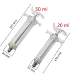 7 Pcs/Lot 10Ml/20Ml/50Ml Parrot Feeding Syringe Parrots Bird Feeding Syringe with 6 Pcs Curved Gavage Tubes Bird Feeding Tool