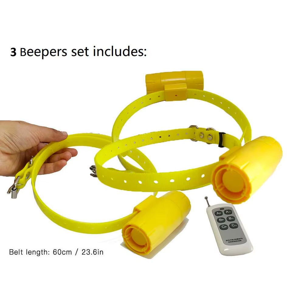 Hunting Dog Beeper Collars Waterproof Dog Training Collar 8 Built-In Beeper Sound Dog Tracker Collars Control up to 1000Meters