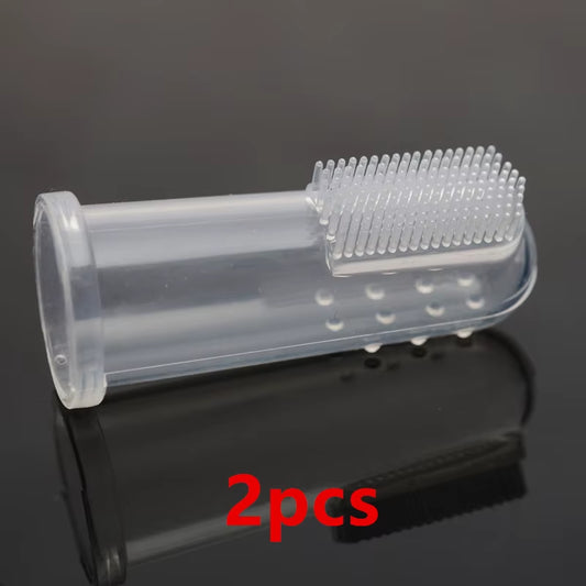 1Pc Rubber Pet Finger Toothbrush Dog Toys Environmental Protection Silicone Glove for Dogs and Cats Clean Teeth Pet Accessories