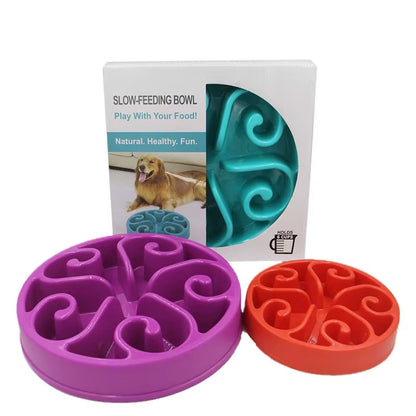 Eat Slow Dog Bowl Feeder Bath Pet Supplies Accessories for Cat S WF923