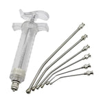 7 Pcs/Lot 10Ml/20Ml/50Ml Parrot Feeding Syringe Parrots Bird Feeding Syringe with 6 Pcs Curved Gavage Tubes Bird Feeding Tool