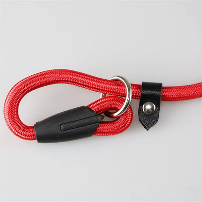 130Cm Sturdy Nylon Pet Dog round Rope Lead Adjustable Dog Collar Leash for Small Dogs Training Puppy P Chain Walking Pets Leads