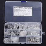 1 Box Full Set of Stainless Steel Hair Scissor Bearing Screw Tornillo Parts Haircut Salon Barber Repair Kit Parafuso Accessory