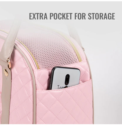 Truelove Fashion Pet Carrier Handbag Out of Portable Bag Space Cabin Hug Cat Dog Artifacts Out Bag Backpack Pet Box Cage TLX6971