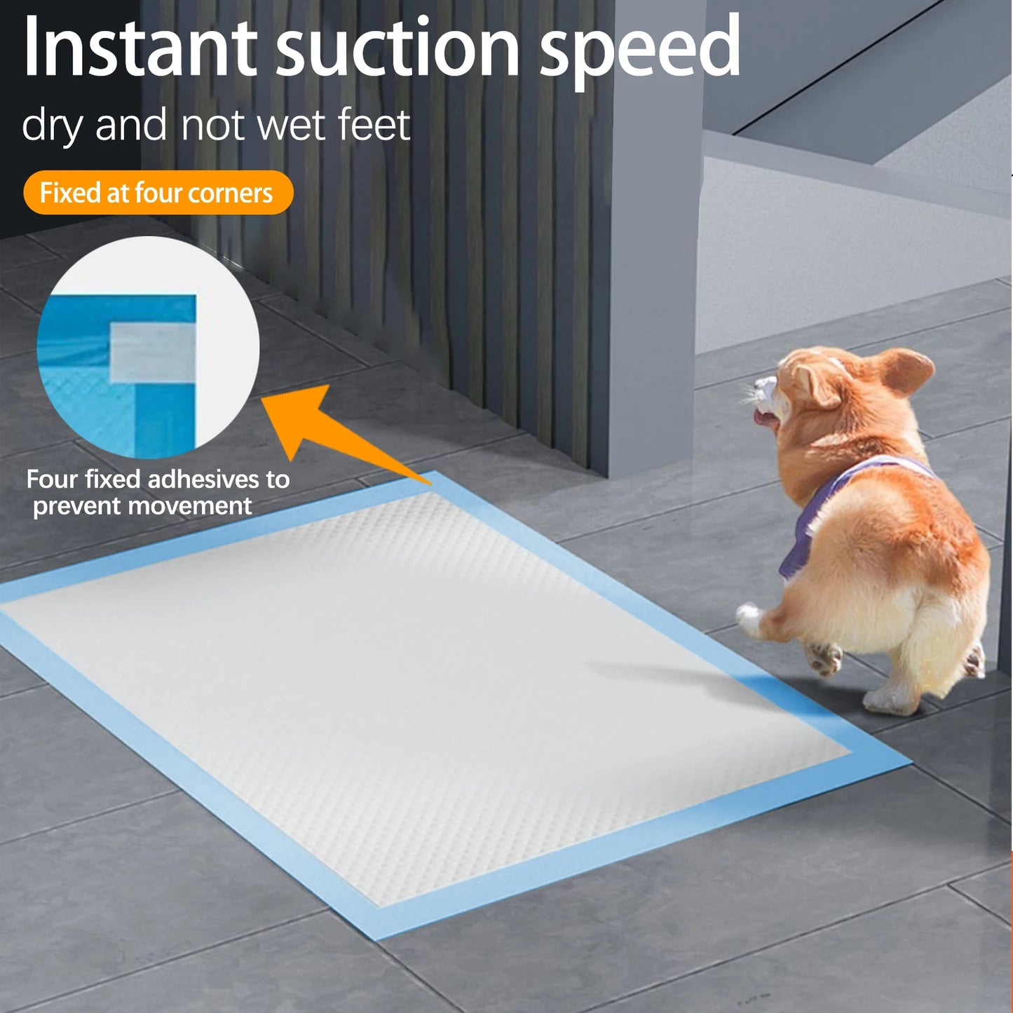 30/40/50/100Pcs Pet Urine Pads Thickened Deodorizing Dog Urine Pads Diapers for Pets Disposable Absorbent Pads Home Toilet Mat