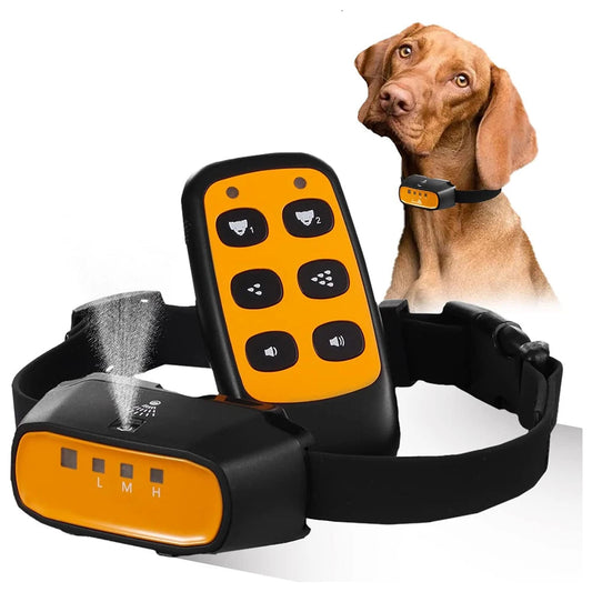 2 in 1 Citronella Dog Anti bark Training Collar Auto &Remote Control Safe Humane Spray Dog Training Collar for Small large Dogs shimendi Sécurité et Confort pour Chien chat| Shimendi
