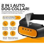 2 in 1 Citronella Dog Anti bark Training Collar Auto &Remote Control Safe Humane Spray Dog Training Collar for Small large Dogs shimendi Sécurité et Confort pour Chien chat| Shimendi