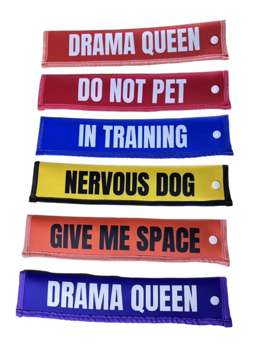 6PCS Dog Leash Sleeve Set – Do Not Pet, Nervous Dog, In Training| Warning & Funny Dog Signs for Different Situation shimendi Sécurité et Confort pour Chien chat| Shimendi