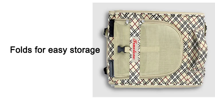 Truelove Pet Backpack Nylon Small Cat and Dog Teddy Outdoor Activity Bag Portable Breathable Than Bear Travel Small Pet TLX5971