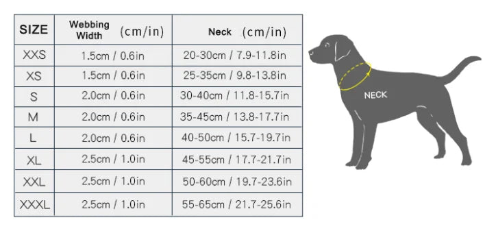 TRUELOVE P chain Pet Reflective Collar Nylon Best Neoprene Padded Half Choke Training  Lightweight Washable Sports YC1852