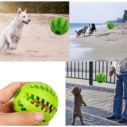 New Pet Dog Toy Interactive Rubber Balls for Small Large Dogs Puppy Cat Chewing Toys Pet Tooth Cleaning Indestructible Dog Ball
