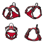 Truelove Pet Reflective Nylon Dog Harness No Pull Adjustable Medium Large Naughty Dog Vest Safety Vehicular Lead Walking Running - shimendi