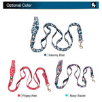 Truelove Floral Pet Leash Neoprene Padded Handle Extra Traffic Control Dog and Cat Strong Enough and Easy to Use Travel TLL3112 - shimendi