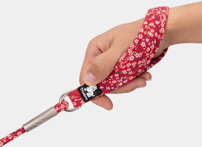 Truelove Pet Leash Floral Rope Leash for Dog and Cat Neoprene Padded Handle 100% Cotton Fabric Zinc-alloy Hook Outdoors TLL2573