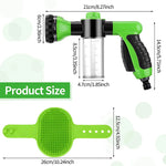 Pet Wash Bath Rubber Brush Water Sprayer Scrubber Tool Dog Cleaning Comb Spray Foamer Wash Bath Shower Massage Dog Accessories - shimendi