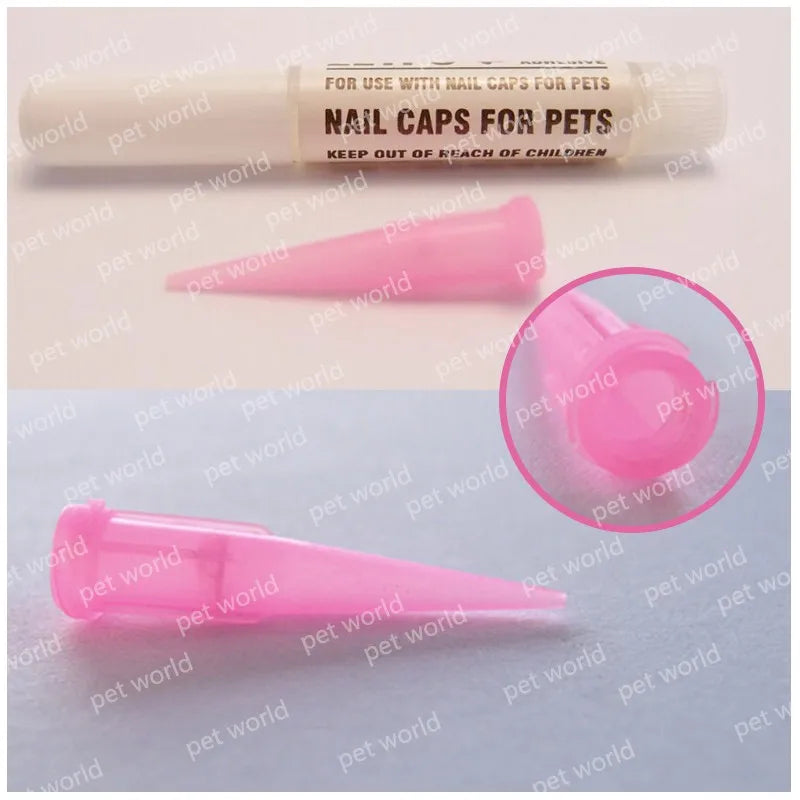 Cat Nail Caps Pet Cat Soft Paws Nail Protector Cover With Free Adhesive Glue + Applicator  20pcs/lot for Kitten