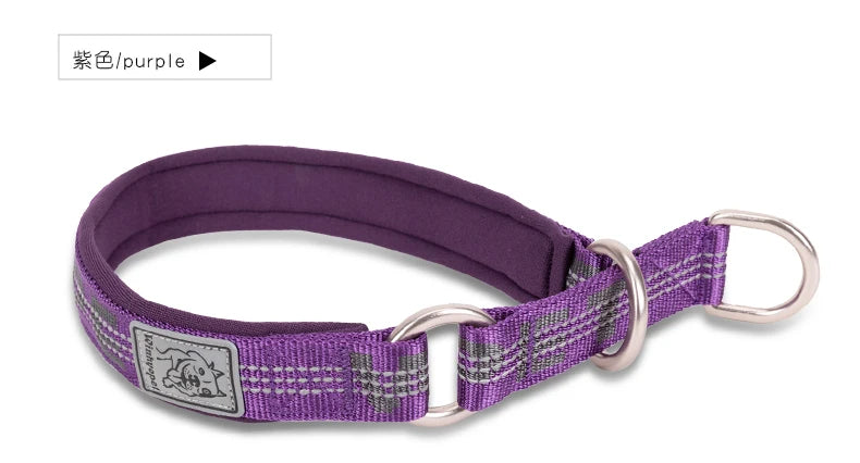 TRUELOVE P chain Pet Reflective Collar Nylon Best Neoprene Padded Half Choke Training  Lightweight Washable Sports YC1852