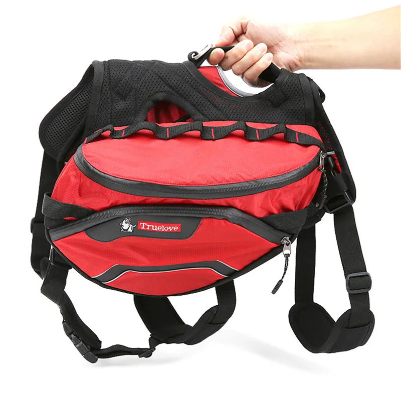 Truelove Pet Backpack Carrier Harness and Bag Space Waterproof Detachable Large Two Used for Outdoor Walking Hiking TLB2051