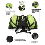 Truelove Pet Backpack Carrier Harness and Bag Space Waterproof Detachable Large Two Used for Outdoor Walking Hiking TLB2051 - shimendi