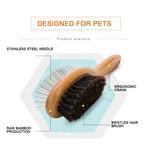 Truelove Pet Double-sided Brush Comb Stainless Steel Needle Bristles Hair Brush Grooming Competition Vacation Cat Dog TLK23131 shimendi Sécurité et Confort pour Chien chat| Shimendi
