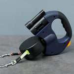 Wholesale  Pet Accessories Sustainable Adjustable Dual Double Dog Leash with Light Retractable for Two Dogs - shimendi