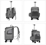 Original Design Wheeled Pet Carrier Backpack Pet Stroller Travel Carrier Car Seat for Dogs Cats Puppy Comfort Cat Backpack - shimendi