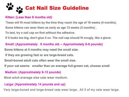 Cat Nail Caps Pet Cat Soft Paws Nail Protector Cover With Free Adhesive Glue + Applicator  20pcs/lot for Kitten