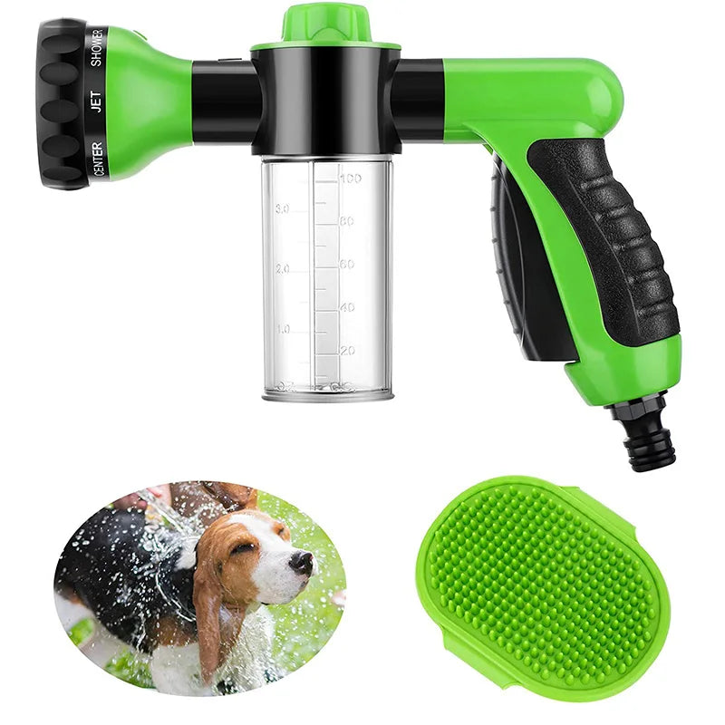 Pet Wash Bath Rubber Brush Water Sprayer Scrubber Tool Dog Cleaning Comb Spray Foamer Wash Bath Shower Massage Dog Accessories - shimendi