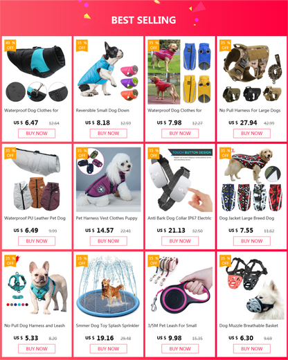 Winter Warm Large Pet Dog Jacket with Harness Waterproof Big Dog Coat for Labrador Chihuahua French Bulldog Outdoor Dog Clothes