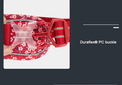 Truelove Pet Harness Floral No Pull Cotton Fabric Breathable and Reflective Soft Cats Dogs Small Medium Walking Running TLH5655