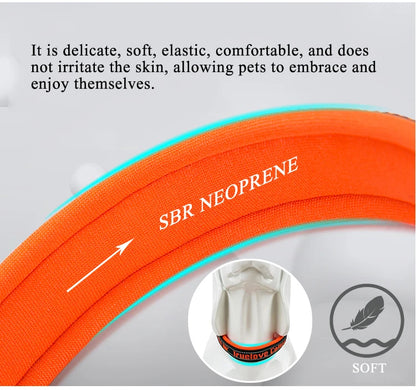 Truelove P-Chain Nylon Pet Collar Adjustable Reflective SBR Neoprene Pull-resistant Explosion-proof Dog and Cat Travel TLC5371