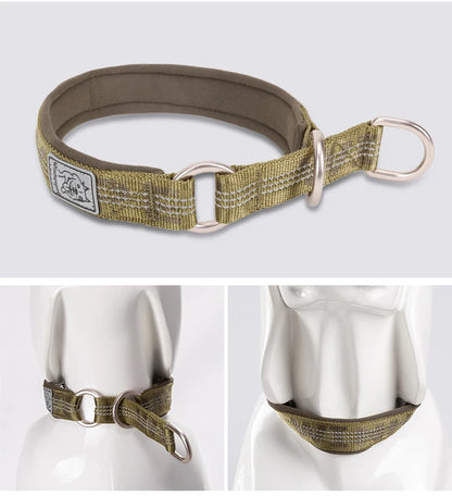 TRUELOVE P chain Pet Reflective Collar Nylon Best Neoprene Padded Half Choke Training  Lightweight Washable Sports YC1852