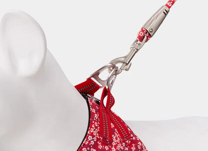 Truelove Pet Leash Floral Rope Leash for Dog and Cat Neoprene Padded Handle 100% Cotton Fabric Zinc-alloy Hook Outdoors TLL2573