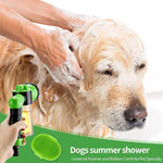 Pet Wash Bath Rubber Brush Water Sprayer Scrubber Tool Dog Cleaning Comb Spray Foamer Wash Bath Shower Massage Dog Accessories - shimendi