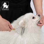 Truelove Deshedding Brush Pets Comb Stainless Steel Removes Undercoat Knots Safe Dog Pet Dematting Comb Grooming Tool TLK25131 shimendi Sécurité et Confort pour Chien chat| Shimendi