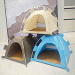 Cat Tent Bed Waterproof Portable House Outdoor Pet Warm Cushions Furniture Sofa Basket Winter Beds Kitten Sleeping Nest Tents - shimendi