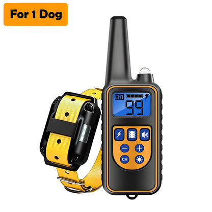 800m Dog Training Collar LCD Screen Waterproof Pet Electronic Collar Remote Control Trainer For Most Dogs